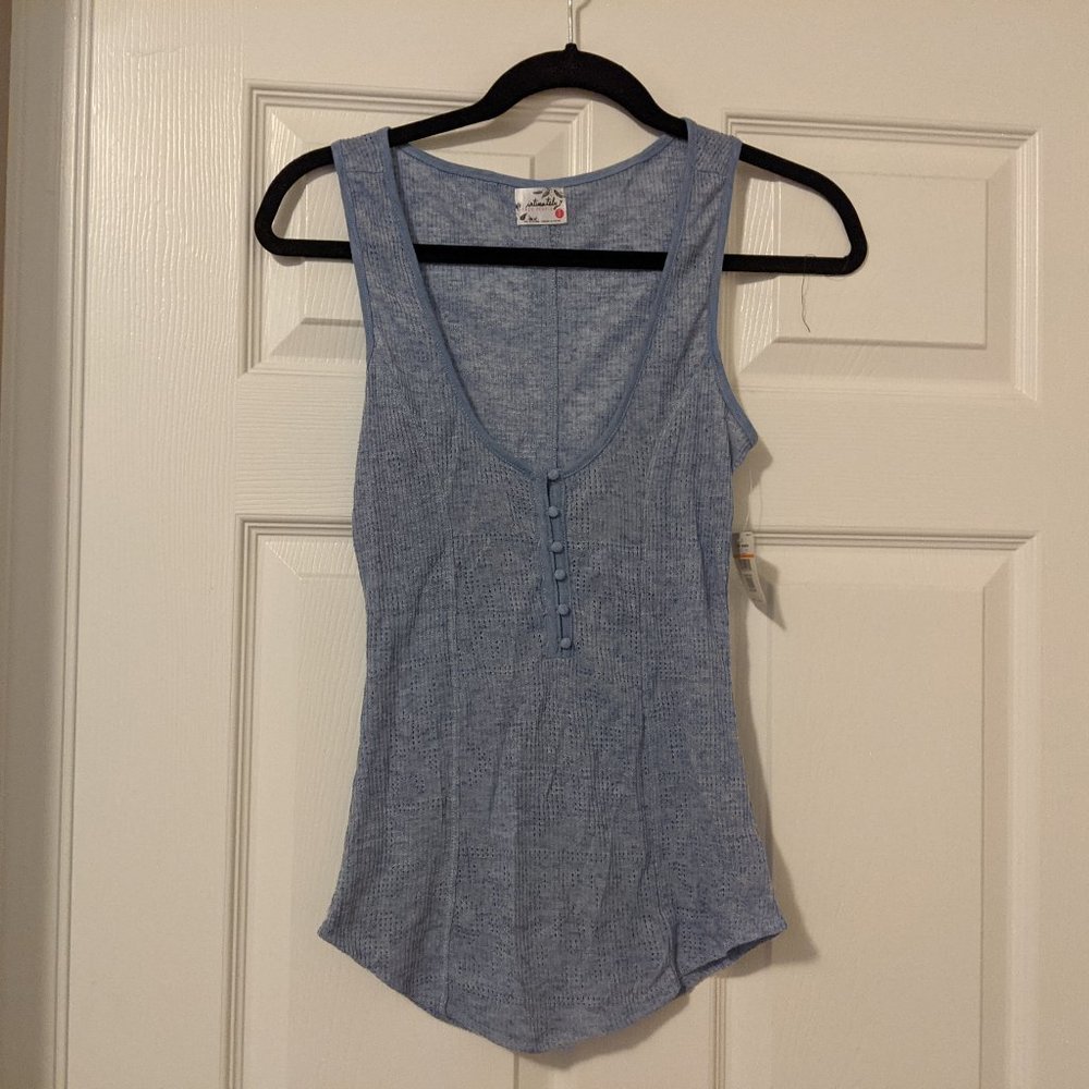 Free People Intimates Tank Top (Blue, S, New!)